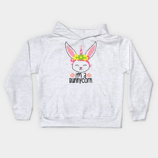 I`m a bunnycorn Kids Hoodie by defytees